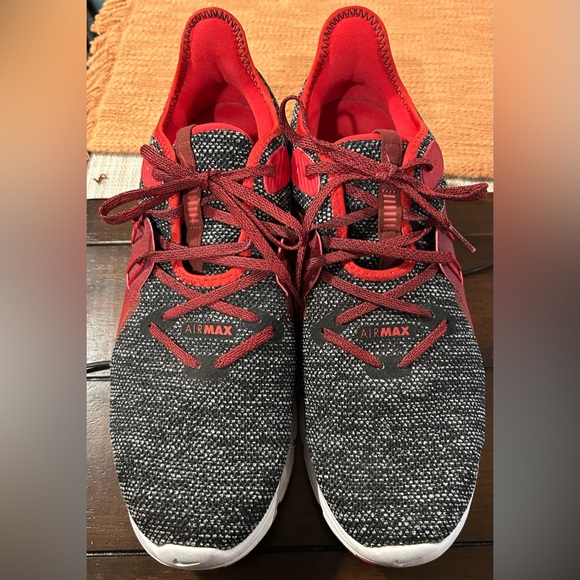 Nike | Shoes | Nike Air Max Vtm Black And Red Mens Sneakers Size | Poshmark